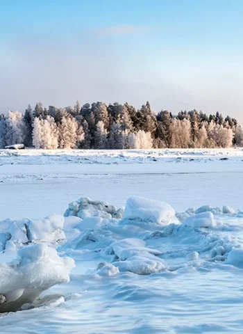 Белое море Карелия зимой