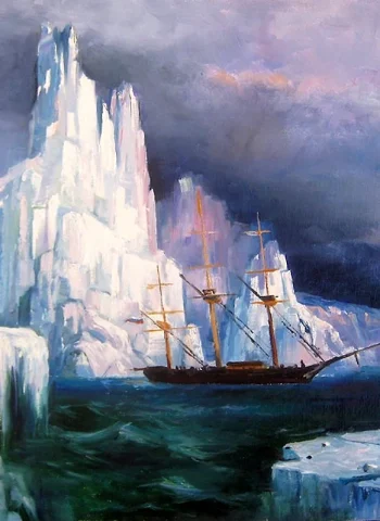 Иван Айвазовский ледяные горы в Антарктиде