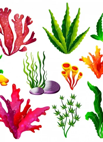 Морские растения рисунки