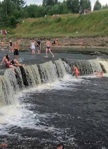 Саблинский водопад Ленинградская область