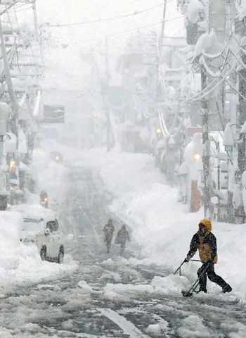 Аомори Япония снег