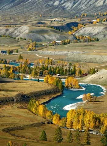 Долина реки Чуя горный Алтай