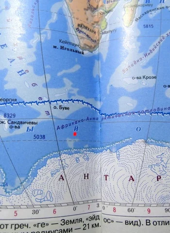 Море Беллинсгаузена на карте мира